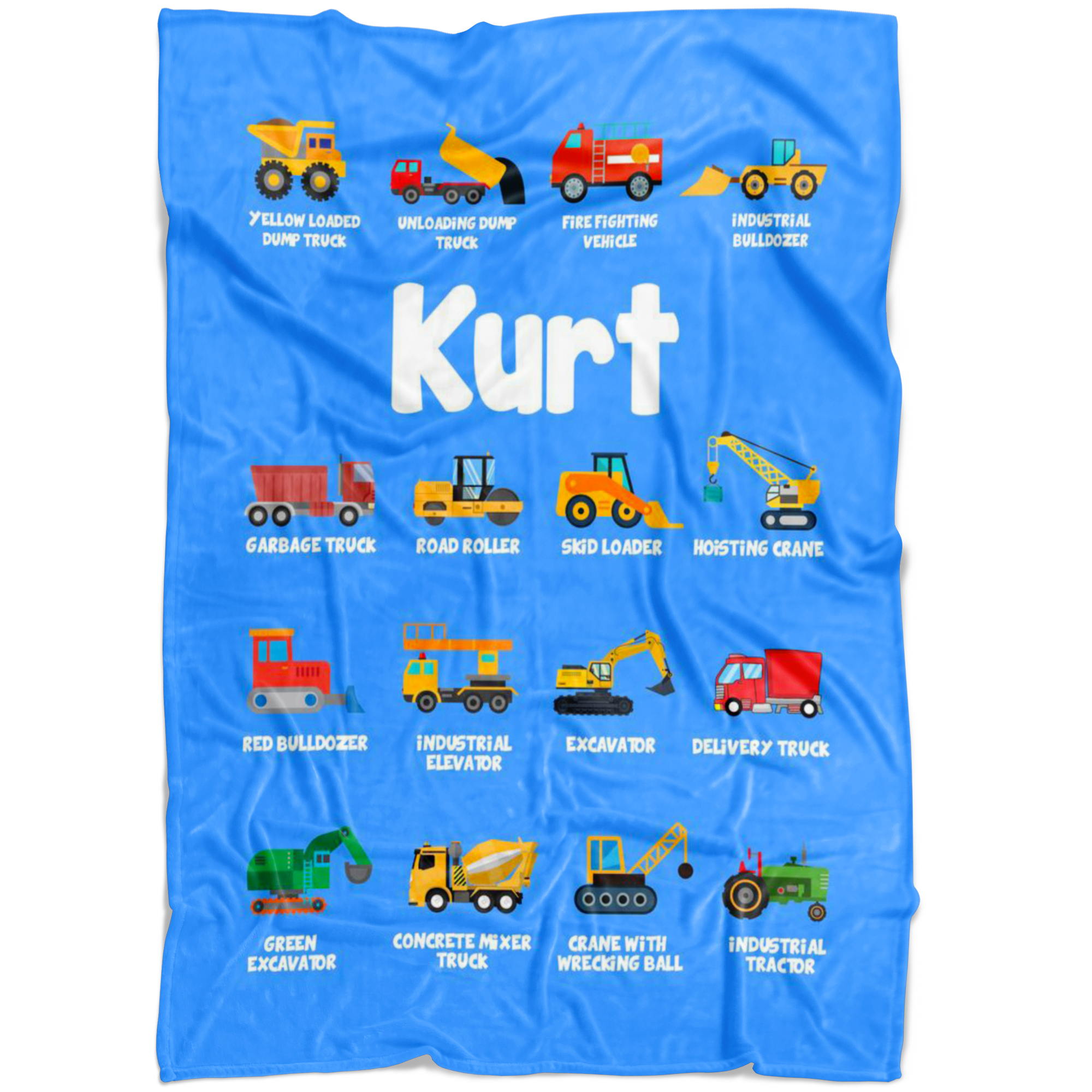 Kurt Construction Blanket Blue