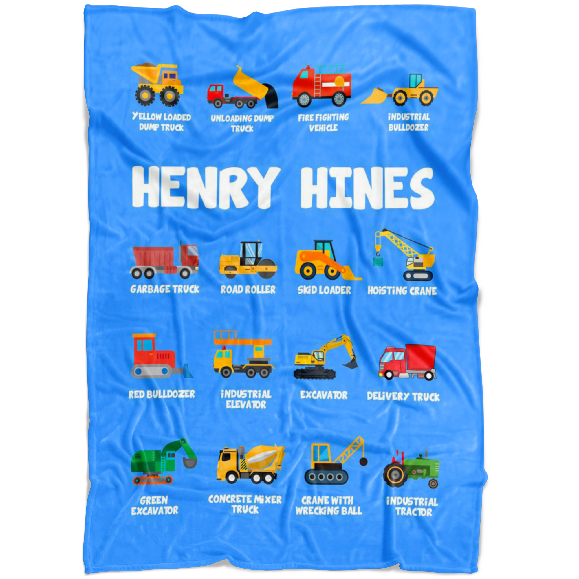 HENRY HINES Construction Blanket Blue