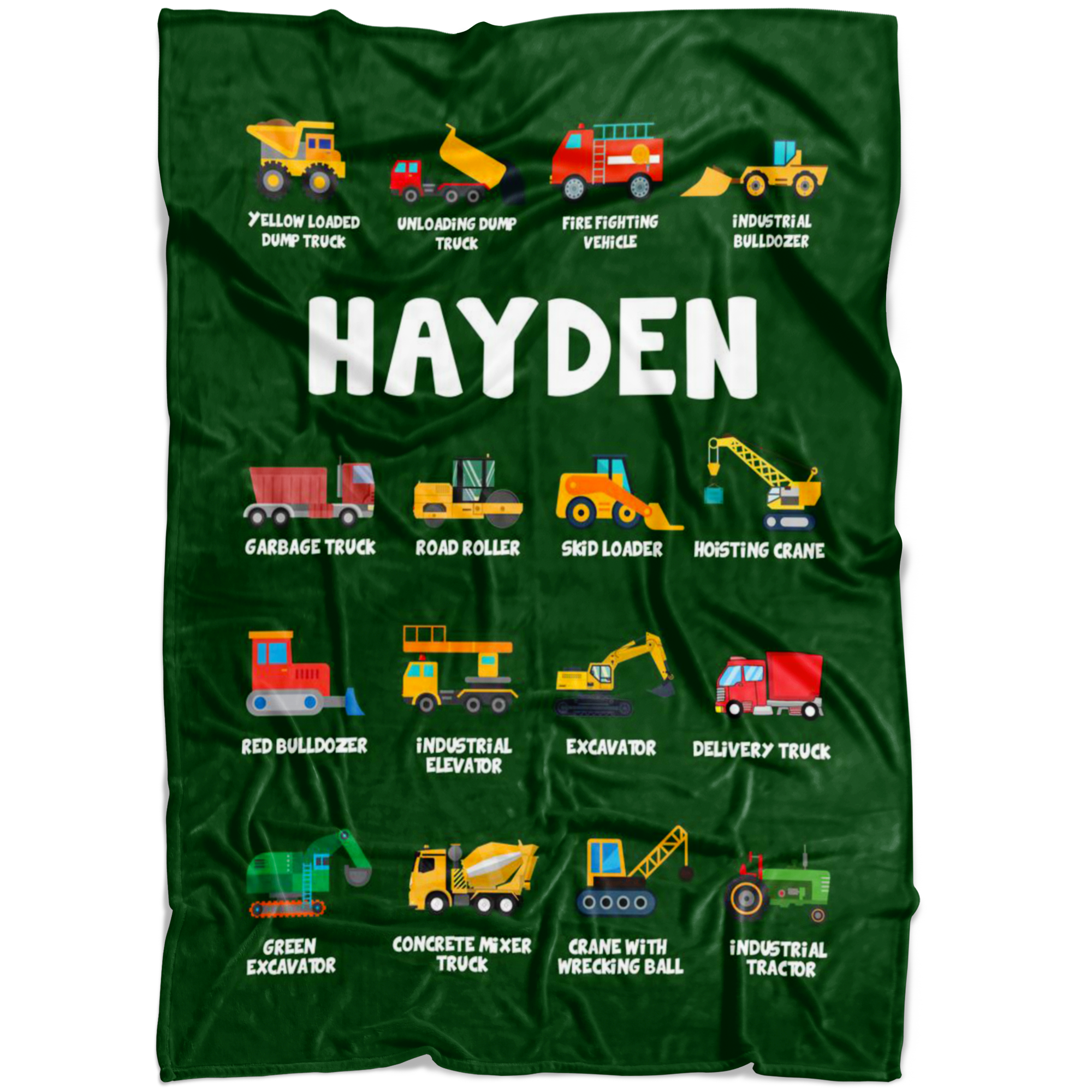 Hayden Construction Blanket Green