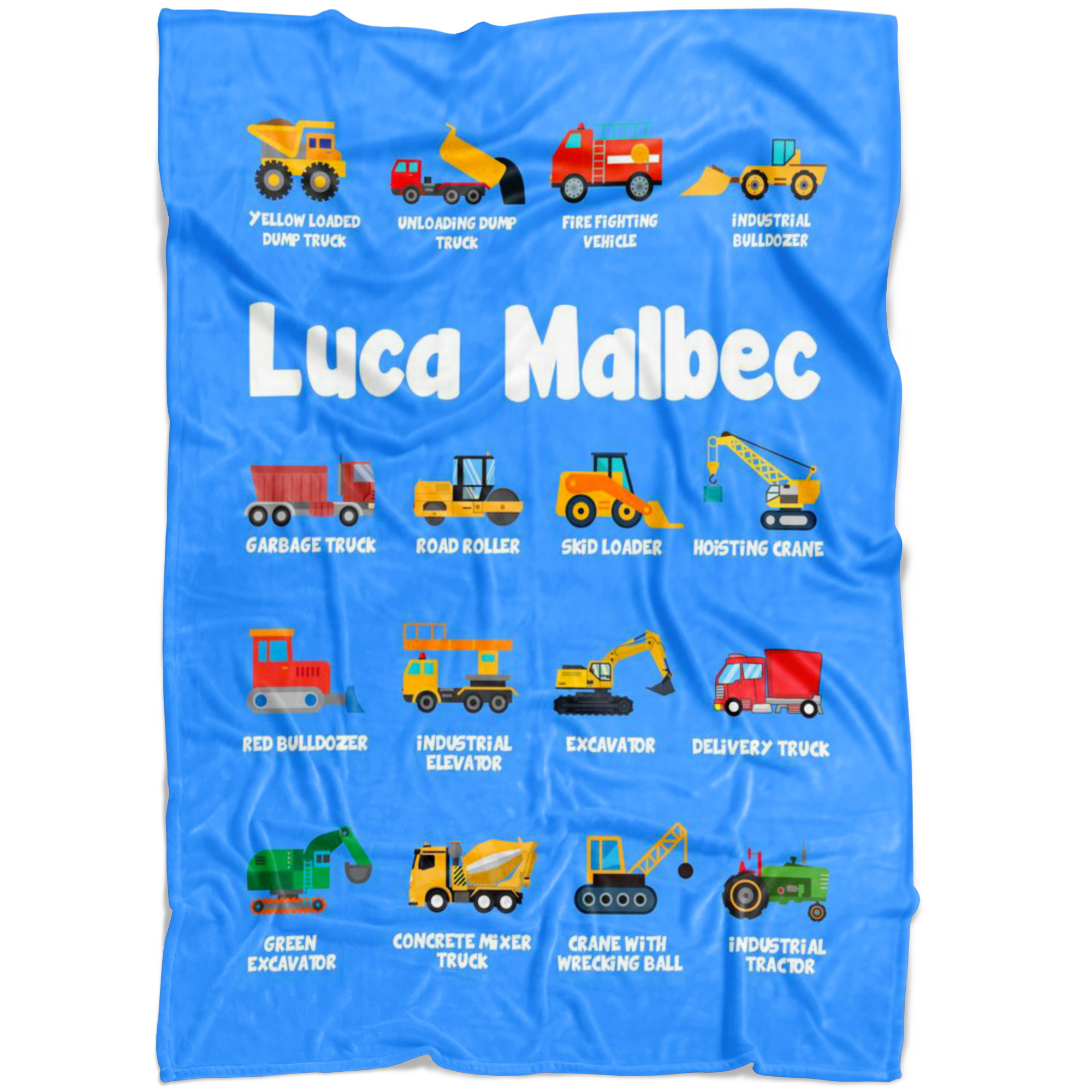 Luca Malbec Construction Blanket Blue