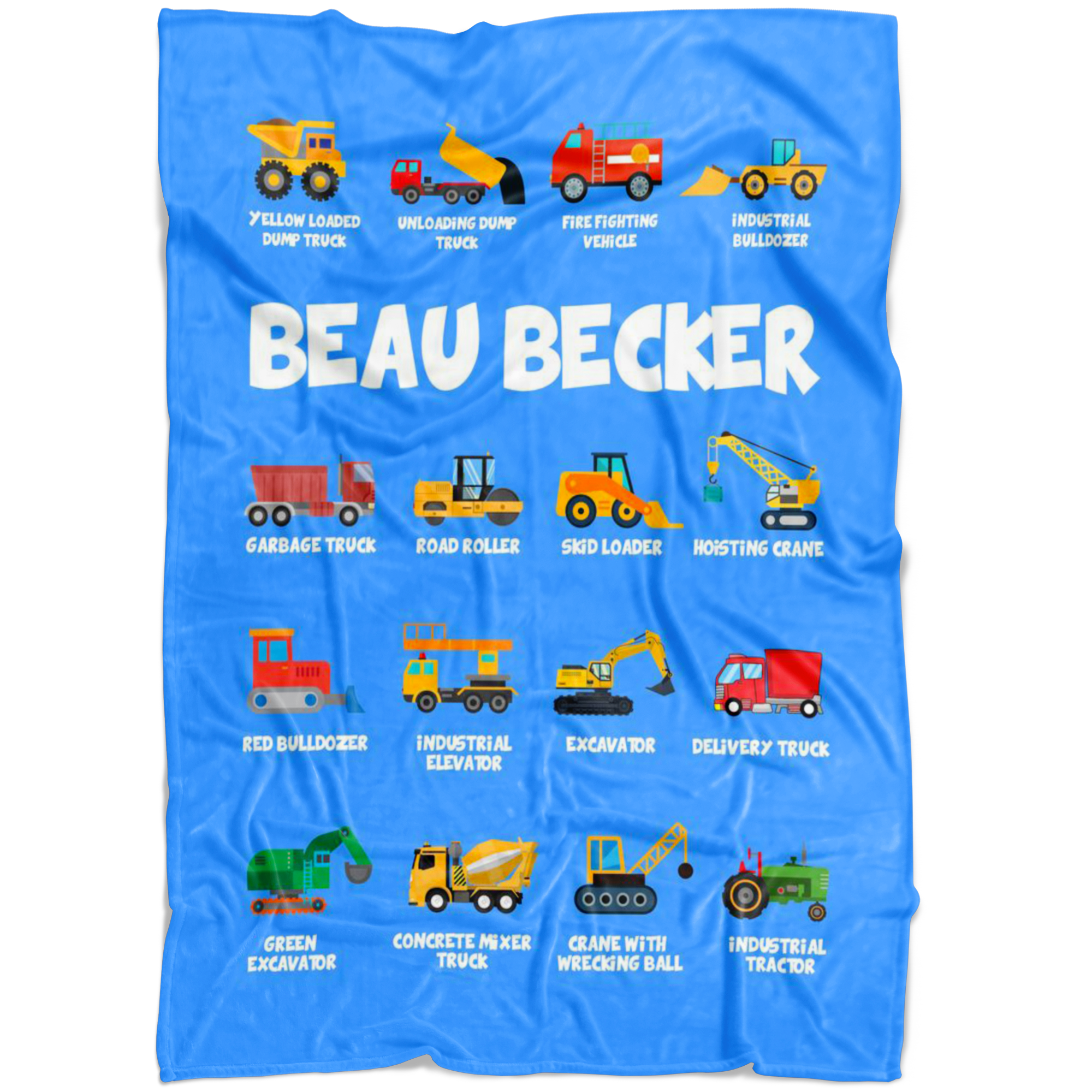 Beau Becker Construction Blanket Blue