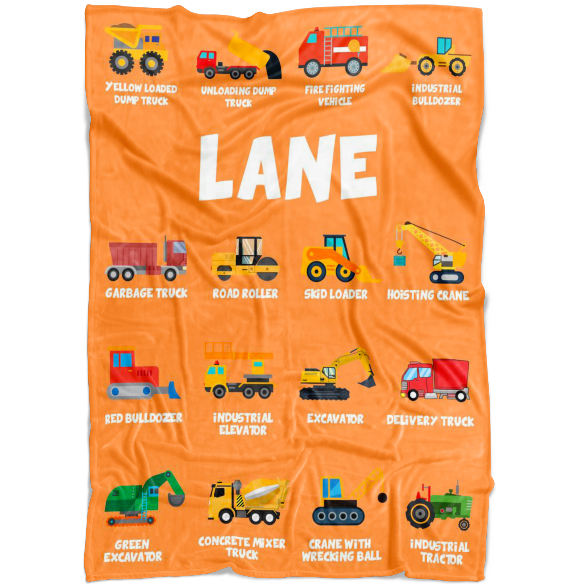 Lane Construction Blanket Orange