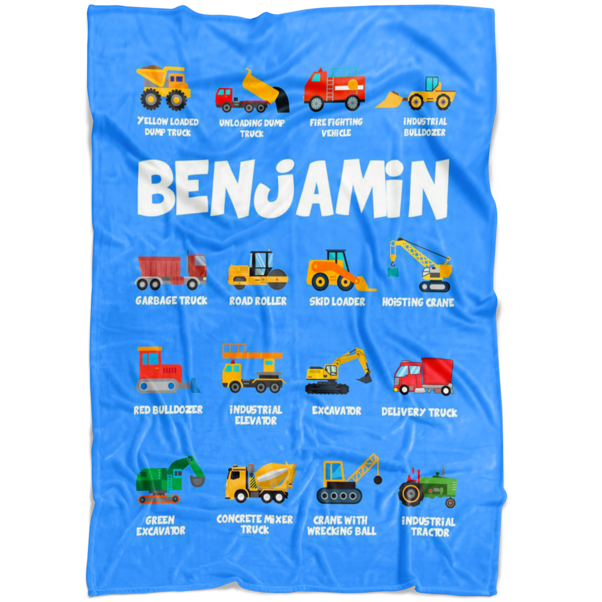 Benjamin Construction Blanket Blue
