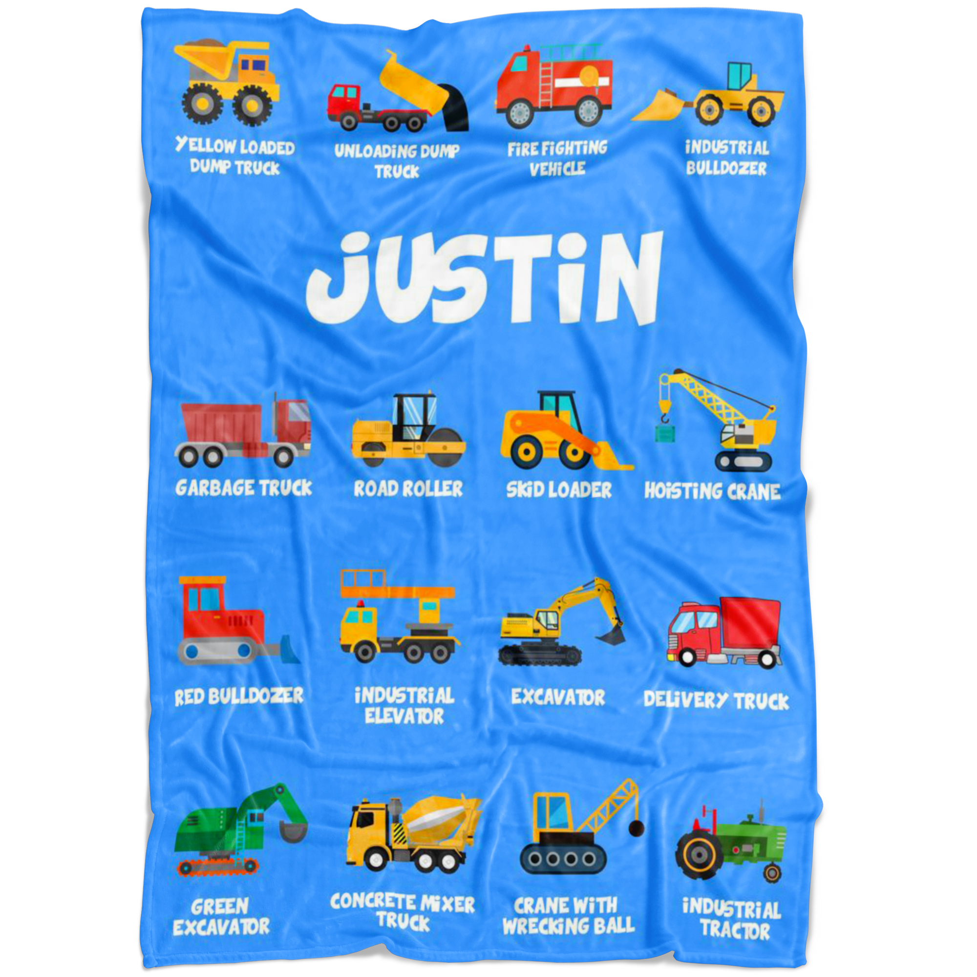 JUSTIN Construction Blanket Blue